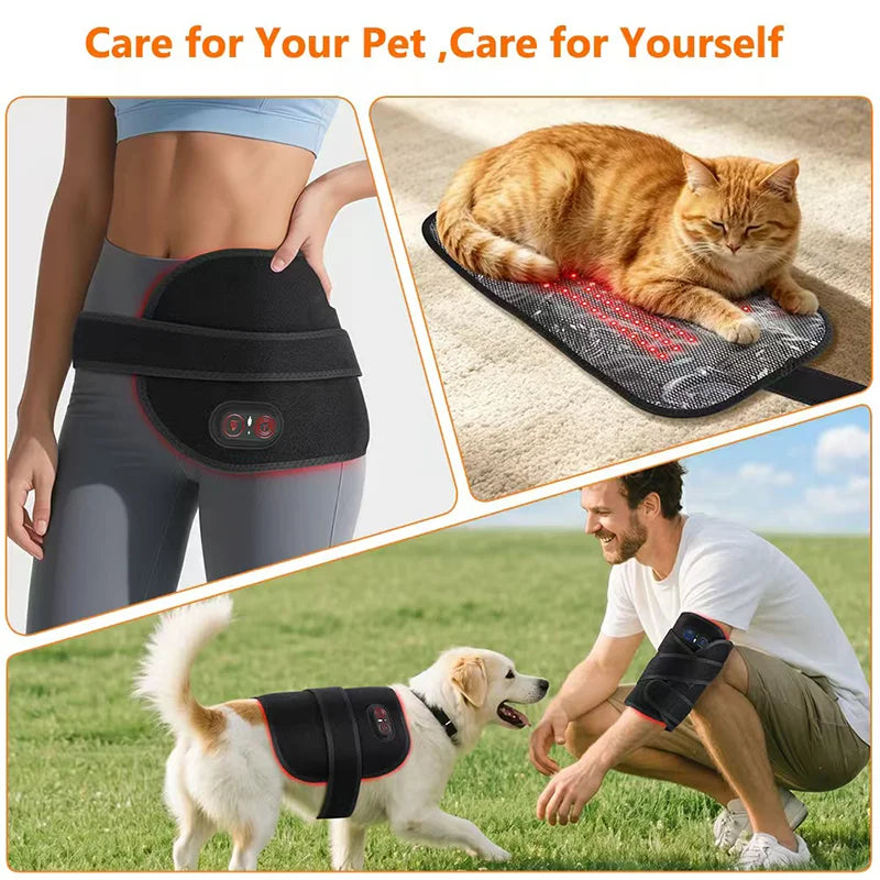 108Leds Red Light Therapy Pad for Pet Infrared Light Therapy Portable Mat for Dogs and Cats Joint & Back Arthritis Pain Relief