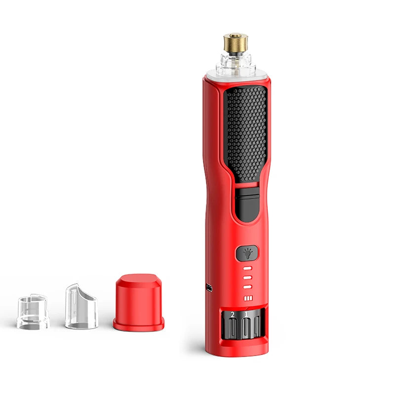 Pet Electric Nail Grinder Rechargeable Dog Paw Grooming Nail Clipper LED Light 7 Speeds Adjustable Cat Claw Nail Grinder